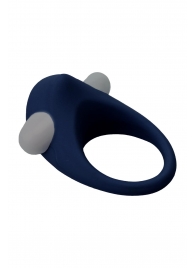 Гладкое синее эрекционное виброкольцо STIMU RING - Dream Toys - в Находке купить с доставкой