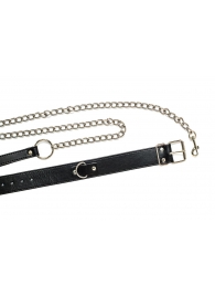 Черный ошейник с поводком Wild - Lola Games - купить с доставкой в Находке