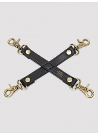 Черный фиксатор для манжет Bound to You Faux Leather Hogtie - Fifty Shades of Grey - купить с доставкой в Находке