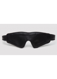 Черная плотная маска на глаза Bound to You Faux Leather Blindfold - Fifty Shades of Grey - купить с доставкой в Находке