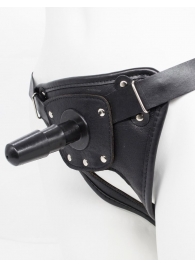 Черный пояс для насадок CLASS STRAP Restyling - LOVETOY (А-Полимер) - купить с доставкой в Находке