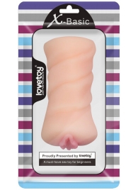 Телесный мастурбатор-вагина X-Basic Pocket Pussy без вибрации - Lovetoy - в Находке купить с доставкой