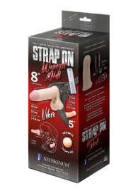 Вибрострапон Woman Midi с вагинальной пробкой - 22 см. - LOVETOY (А-Полимер) - купить с доставкой в Находке