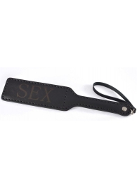 Черная гладкая шлепалка SEX - 35 см. - Sitabella - купить с доставкой в Находке