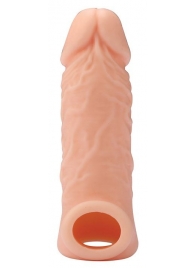 Телесная насадка EXTENDER WITH BALL STRAP 5.5 - 14 см. - Dream Toys - в Находке купить с доставкой