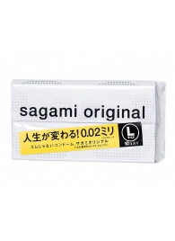 Презервативы Sagami Original 0.02 L-size увеличенного размера - 10 шт. - Sagami - купить с доставкой в Находке