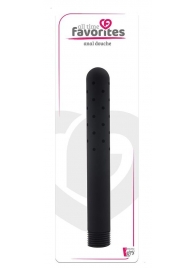 Черная насадка для анального душа ANAL DOUCHE - 15 см. - Dream Toys - купить с доставкой в Находке