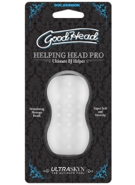 Прозрачный мини-мастурбатор Helping Head Pro - Doc Johnson - в Находке купить с доставкой
