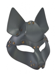 Серая маска Wolf с клепками - Sitabella - купить с доставкой в Находке