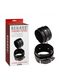 Черные оковы Classic Ankle Cuffs - Chisa - купить с доставкой в Находке