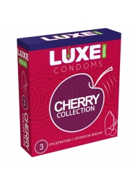 Презервативы с ароматом вишни LUXE Royal Cherry Collection - 3 шт. - Luxe - купить с доставкой в Находке
