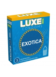 Текстурированные презервативы LUXE Royal Exotica - 3 шт. - Luxe - купить с доставкой в Находке