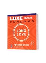 Презервативы с продлевающим эффектом LUXE Royal Long Love - 3 шт. - Luxe - купить с доставкой в Находке