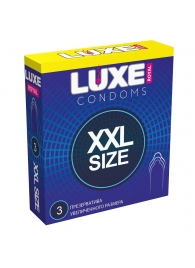 Презервативы увеличенного размера LUXE Royal XXL Size - 3 шт. - Luxe - купить с доставкой в Находке
