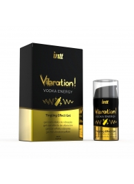 Жидкий интимный гель с эффектом вибрации Vibration! Vodka Energy - 15 мл. - INTT - купить с доставкой в Находке
