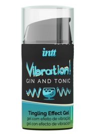 Жидкий интимный гель с эффектом вибрации Vibration! Gin   Tonic - 15 мл. - INTT - купить с доставкой в Находке