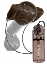Дымчатый вибростимулятор головки пениса Dual Vibrating Head Teaser - Pipedream - в Находке купить с доставкой