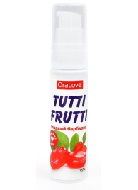 Гель-смазка Tutti-frutti со вкусом барбариса - 30 гр. - Биоритм - купить с доставкой в Находке