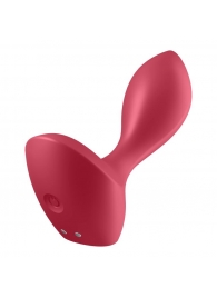 Красный вибромассажёр простаты Satisfyer Backdoor Lover - 14 см. - Satisfyer - в Находке купить с доставкой