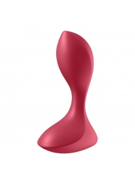 Красный вибромассажёр простаты Satisfyer Backdoor Lover - 14 см. - Satisfyer - в Находке купить с доставкой