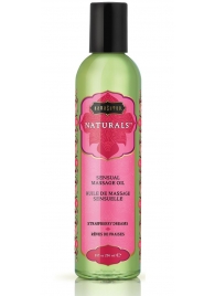 Массажное масло Naturals Strawberry Dreams с ароматом клубники - 236 мл. - Kama Sutra - купить с доставкой в Находке