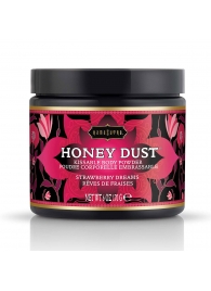 Пудра для тела Honey Dust Body Powder с ароматом клубники - 170 гр. - Kama Sutra - купить с доставкой в Находке
