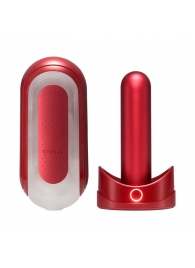 Красный мастурбатор Flip Zero Red   Warmer с подогревом - Tenga - в Находке купить с доставкой