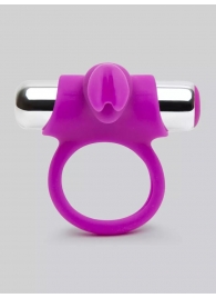 Лиловое виброкольцо с пультом ДУ Remote Control Cock Ring - Happy Rabbit - в Находке купить с доставкой