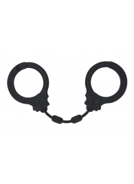 Черные силиконовые наручники Suppression - Lola Games - купить с доставкой в Находке