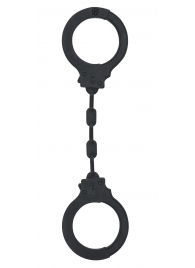 Черные силиконовые наручники Suppression - Lola Games - купить с доставкой в Находке