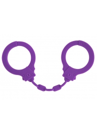 Фиолетовые силиконовые наручники Suppression - Lola Games - купить с доставкой в Находке