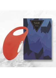 Красное кольцо с вибрацией Thor Cockring - FeelzToys - в Находке купить с доставкой