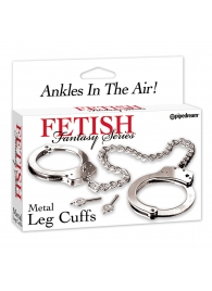 Металлические наручники Metal Leg Cuffs - Pipedream - купить с доставкой в Находке