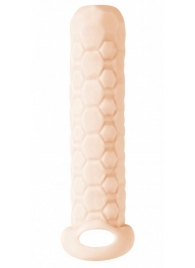 Телесный фаллоудлинитель Homme Long - 13,5 см. - Lola Games - в Находке купить с доставкой