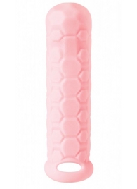 Розовый фаллоудлинитель Homme Long - 15,5 см. - Lola Games - в Находке купить с доставкой