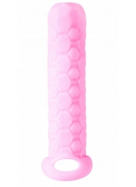 Розовый фаллоудлинитель Homme Long - 13,5 см. - Lola Games - в Находке купить с доставкой