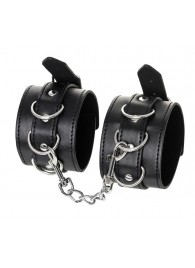 Черные оковы Anonymo из искусственной кожи - ToyFa - купить с доставкой в Находке