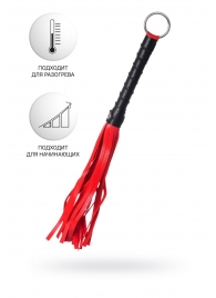 Красно-черный флоггер Anonymo - 28 см. - ToyFa - купить с доставкой в Находке