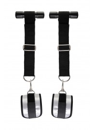 Черно-серебристые фиксаторы для рук на дверь Anonymo - ToyFa - купить с доставкой в Находке