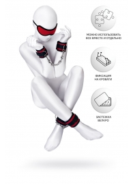 Красно-черный бондажный набор Anonymo - ToyFa - купить с доставкой в Находке