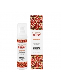 Разогревающее массажное масло  с ароматом клубники Gourmet Strawberry - 50 мл. - Exsens - купить с доставкой в Находке