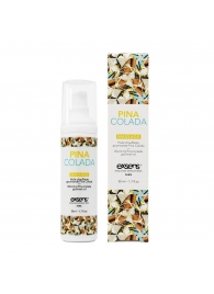 Разогревающее массажное масло с ароматом пина колада Gourmet Pina Colada - 50 мл. - Exsens - купить с доставкой в Находке