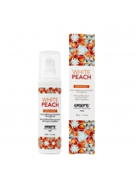 Разогревающее массажное масло Gourmet White Peach Organic с органическими ингредиентами - 50 мл. - Exsens - купить с доставкой в Находке