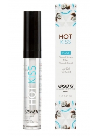Блеск для губ Hot Kiss Coconut с ароматом кокоса - 7 мл. - Exsens - купить с доставкой в Находке