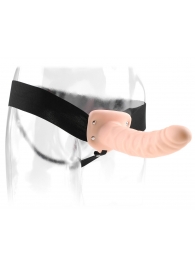 Полый страпон 8  Hollow Strap-On телесного цвета - 19 см. - Pipedream - купить с доставкой в Находке