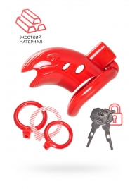 Красный мужской пояс верности из пластика - ToyFa - купить с доставкой в Находке