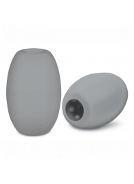 Серый двусторонний мастурбатор MINI BUBBLE - Zolo - в Находке купить с доставкой