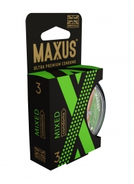 Презервативы в пластиковом кейсе MAXUS AIR Mixed - 3 шт. - Maxus - купить с доставкой в Находке