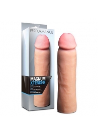 Телесная фаллическая насадка на пенис Magnum Xtender - 23 см. - Blush Novelties - в Находке купить с доставкой