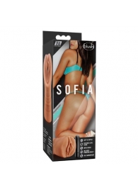 Мастурбатор-вагина цвета карамели Sofia с вибрацией - Blush Novelties - в Находке купить с доставкой